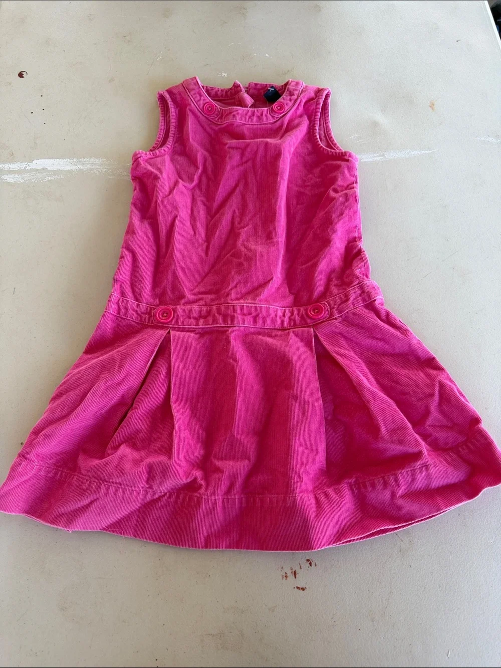 BabyGAP Bright Pink Sleeveless Cotton Dress for Kids